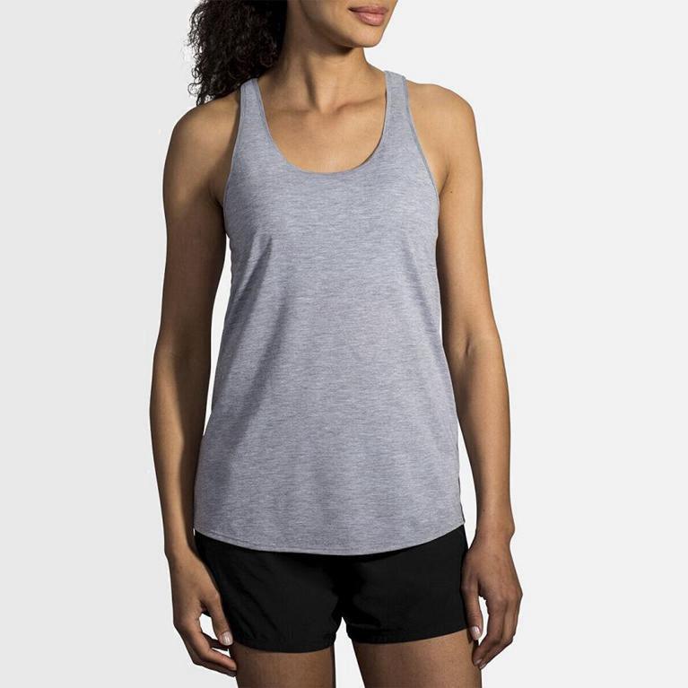 Brooks Distance Running Tank Dame Pris - Grå - Norge (XEV254706)